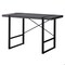 Homeroots 23.75 x 49 x 30 in. Grey & Black Metal Computer Desk 355720 - alternate 2